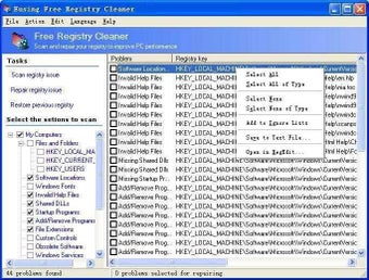 Image 0 for Eusing Free Registry Clea…
