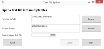 Imagen 0 para Text File Splitter