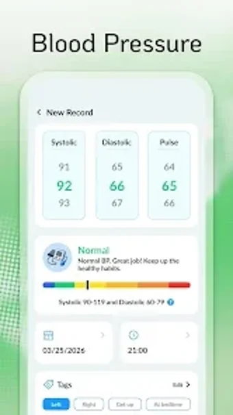 Imagen 0 para Health View: BP Log  Tren…