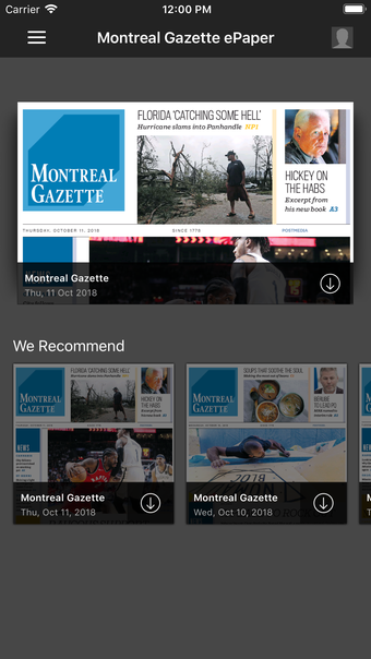 Imagen 0 para Montreal Gazette ePaper