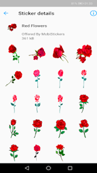 Image 1 for WAStickerApps Flowers