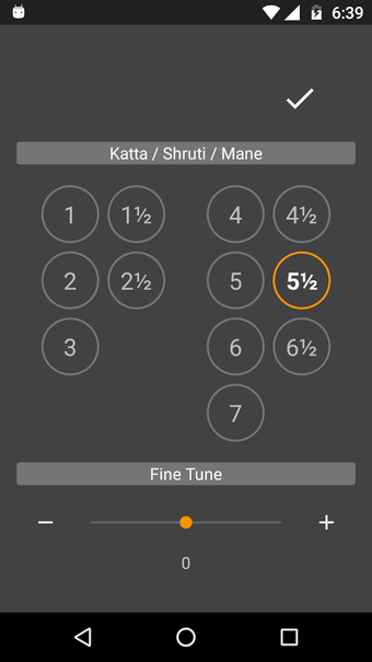 Imagen 2 para Shruti Carnatic Tuner