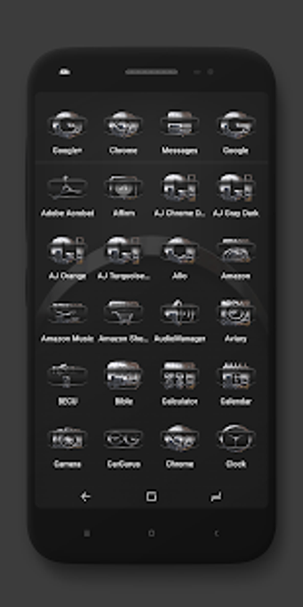 Imagen 0 para AJ Chrome Dark Icon Pack