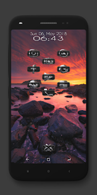 Imagen 2 para AJ Chrome Dark Icon Pack