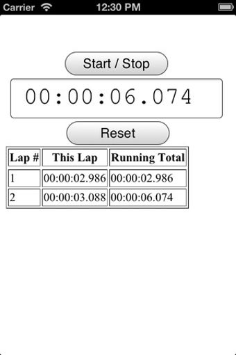 Image 1 for Simple Stopwatch