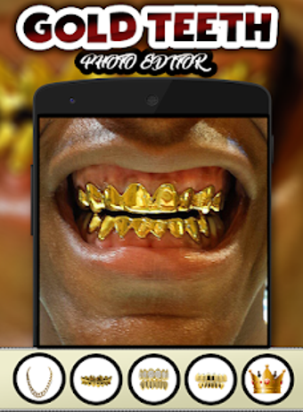 Imagen 1 para Gold Teeth Photo Editor