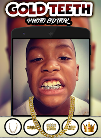 Imagen 2 para Gold Teeth Photo Editor
