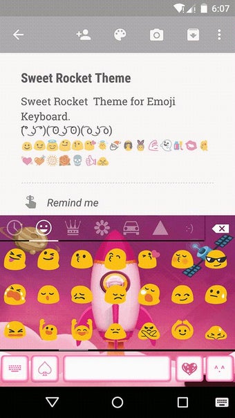 Imagen 0 para Sweet Rocket Emoji Keyboa…