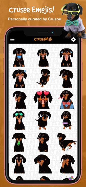 Image 1 for CrusoeMoji - Dachshund st…