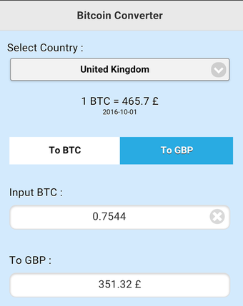 Image 1 for Bitcoin Converter