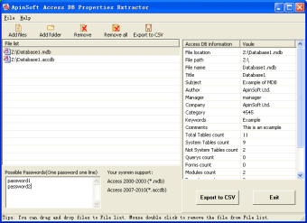 Image 0 for ApinSoft Access DB Proper…