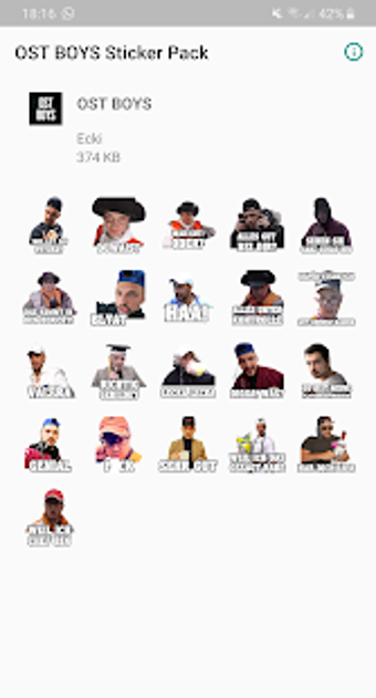 Imagen 1 para OST BOYS Sticker Pack fr …