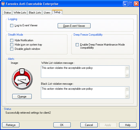 Image 0 for Faronics Anti-Executable …
