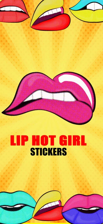 Image 2 for Hot Girl Lips Sticker