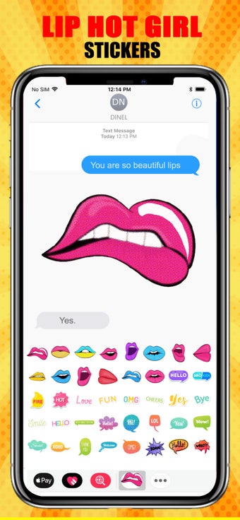 Image 1 for Hot Girl Lips Sticker
