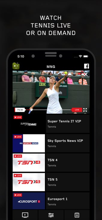 Image 1 for Tennis TV Live Streaming