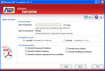 Imagen 0 para AWinware PDF Encryption