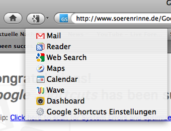 Image 0 for Firefox Google Shortcuts