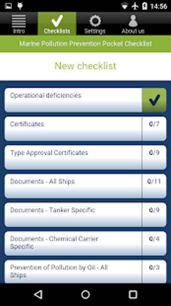 Image 1 for MARPOL Pocket Checklist