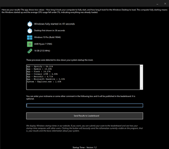 Image 0 for Startup Timer