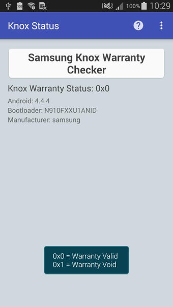 Image 0 for KNOX Status Samsung