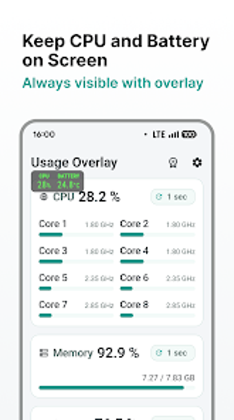 Imagen 0 para Overlay Monitor CPUBatter…