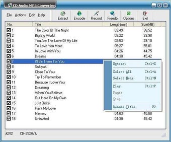 Image 0 for CD Audio MP3 Converter