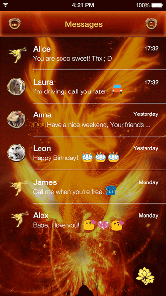 Imagen 3 para Gold Phoenix Emoji Keyboa…