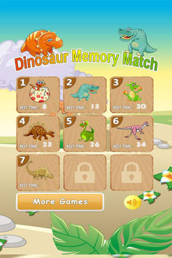 Image 0 for Dinosaur Memory Match - C…