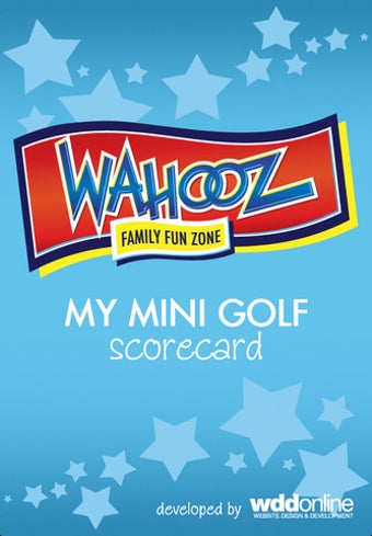 Imagen 0 para Wahooz Mini Golf Scorecar…