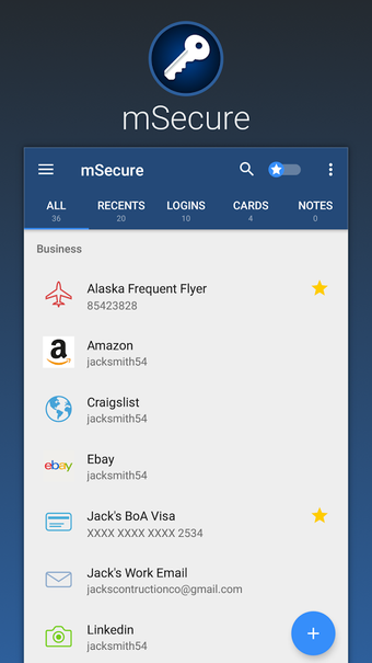 Imagen 2 para mSecure - Password Manage…
