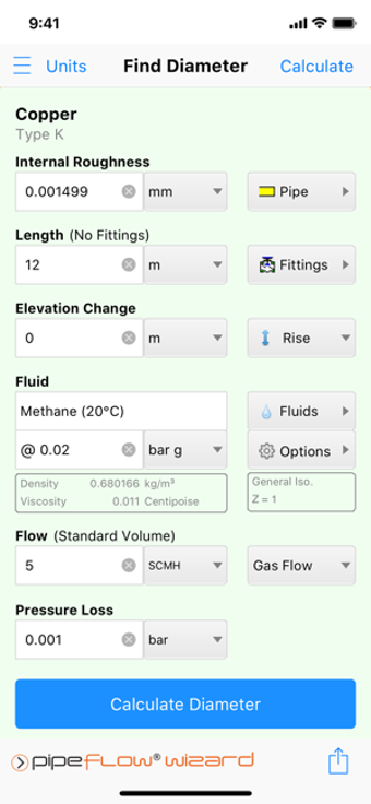 Image 1 for Pipe Flow Wizard - Calcul…