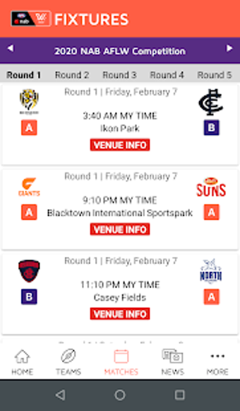 Image 2 for AFLW Official App