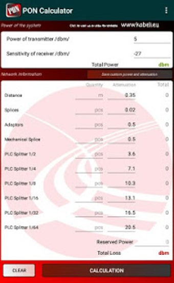 Image 0 for PON Calculator