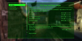 Image 0 for FOV Slider and Player Hei…