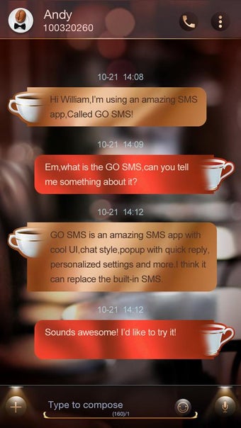 Image 2 for GO SMS LAZY DAY THEME