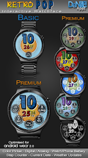 Imagen 0 para Retro Pop HD Watch Face