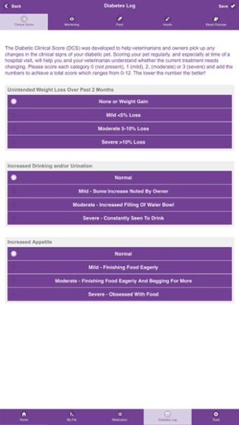 Image 1 for RVC Pet Diabetes App