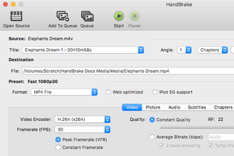 Imagen 2 para HandBrake