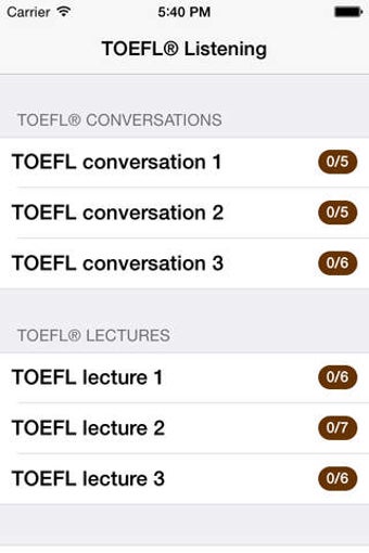 Image 0 for TOEFL Listening