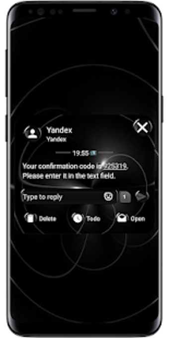 Imagen 0 para SMS Theme Sphere Black - …