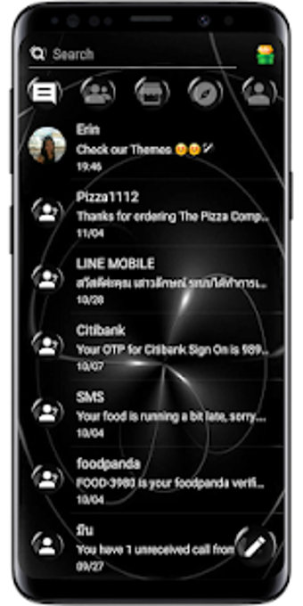 Imagen 1 para SMS Theme Sphere Black - …