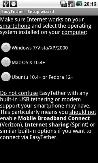 Image 0 for EasyTether Lite