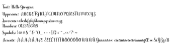 Image 0 for Hello Georgina Script