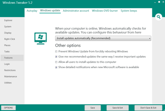 Imagen 1 para Windows Tweaker Portable