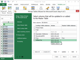 Imagen 0 para Merge Tables Wizard for M…