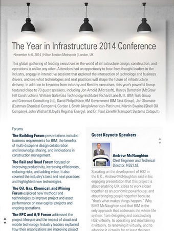 Image 0 for Bentley Infrastructure Ye…