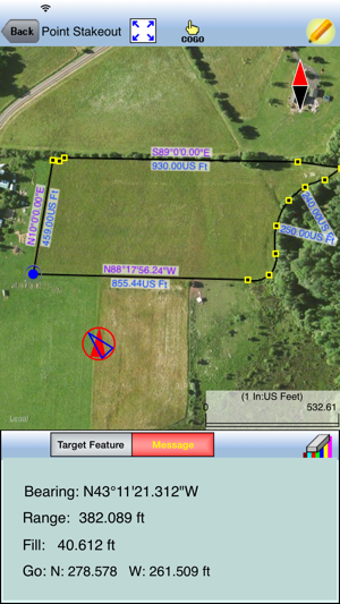 Image 1 for Deed Calls & Stakeout