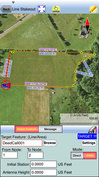 Image 0 for Deed Calls & Stakeout