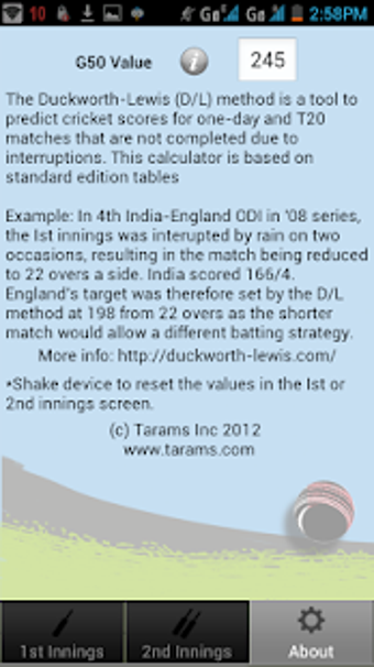 Image 2 for Duckworth-Lewis Calculato…